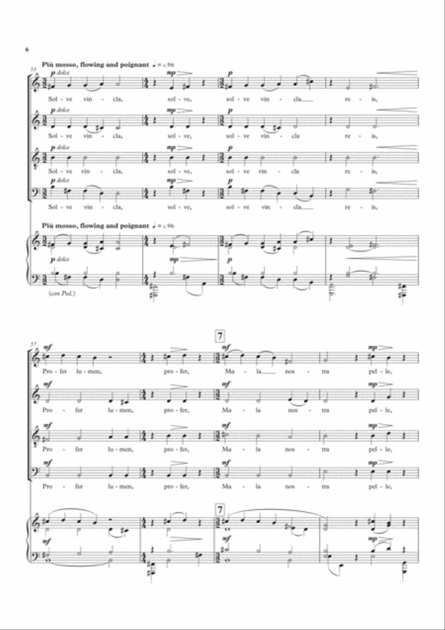 Ave maris stella 4-Part scores gallery preview page 6