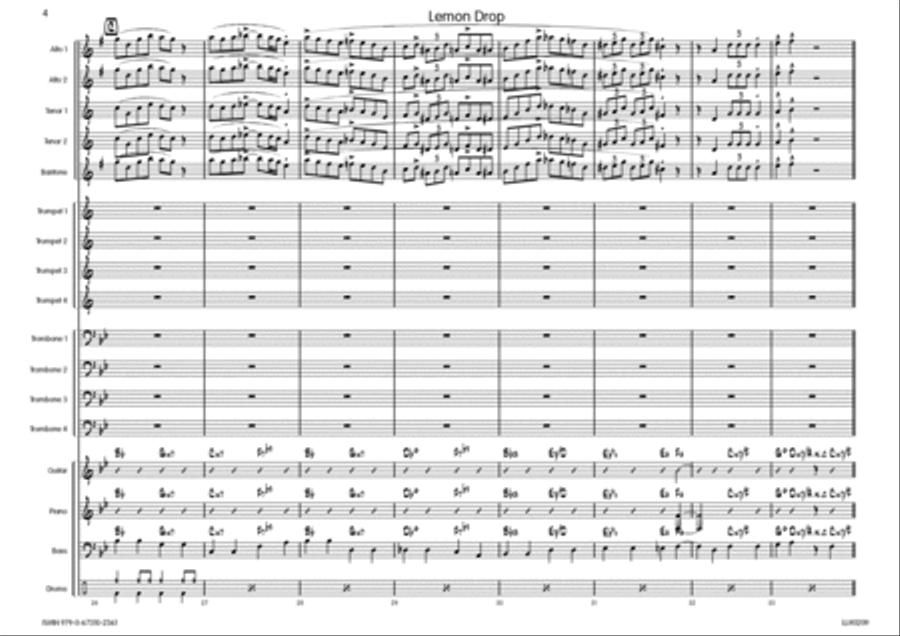 Lemon Drop Lemon Drop Big Band scores gallery preview page 5