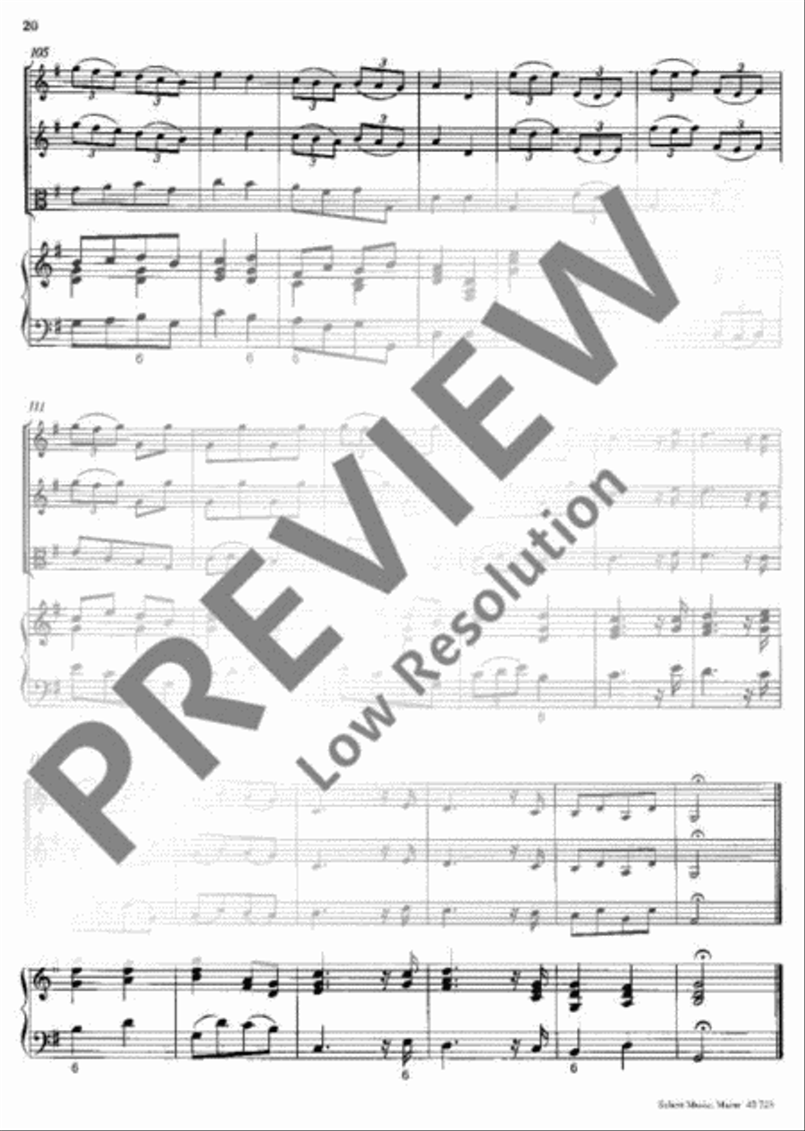 Concerto polonois G Major Basso Continuo scores gallery preview page 21