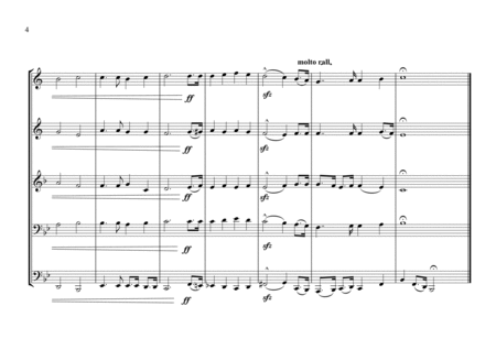 Norwegian National Anthem for Brass Quintet image number null