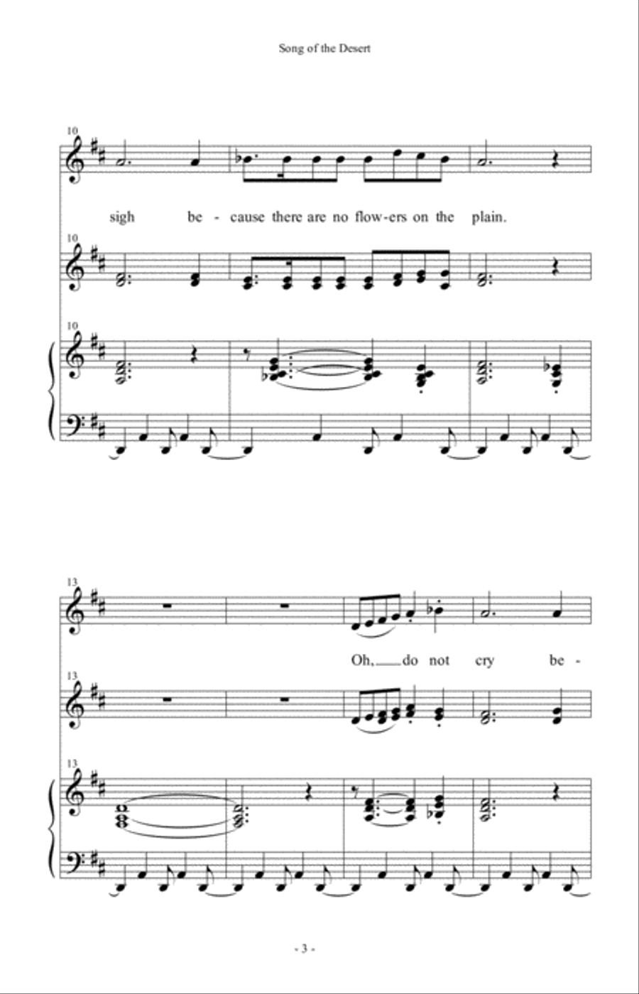 Song of the Desert Song of the Desert SSA scores gallery preview page 3
