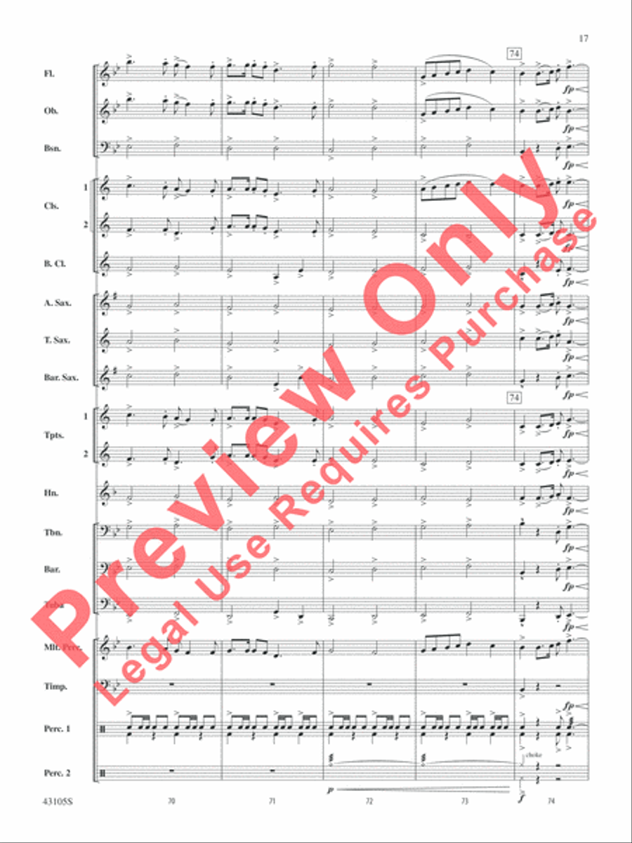 Cheyenne Cheyenne Concert Band scores gallery preview page 17