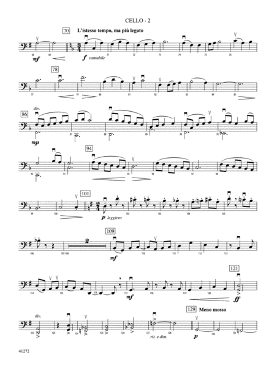 Westridge Overture: Cello String Orchestra scores gallery preview page 2