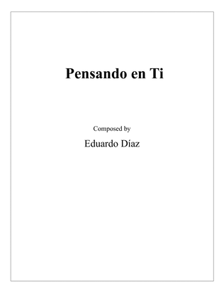 Book cover for Pensando en Ti