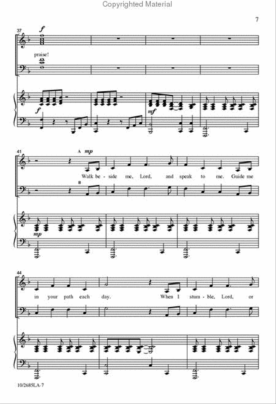 You Are My Light 4-Part scores gallery preview page 6