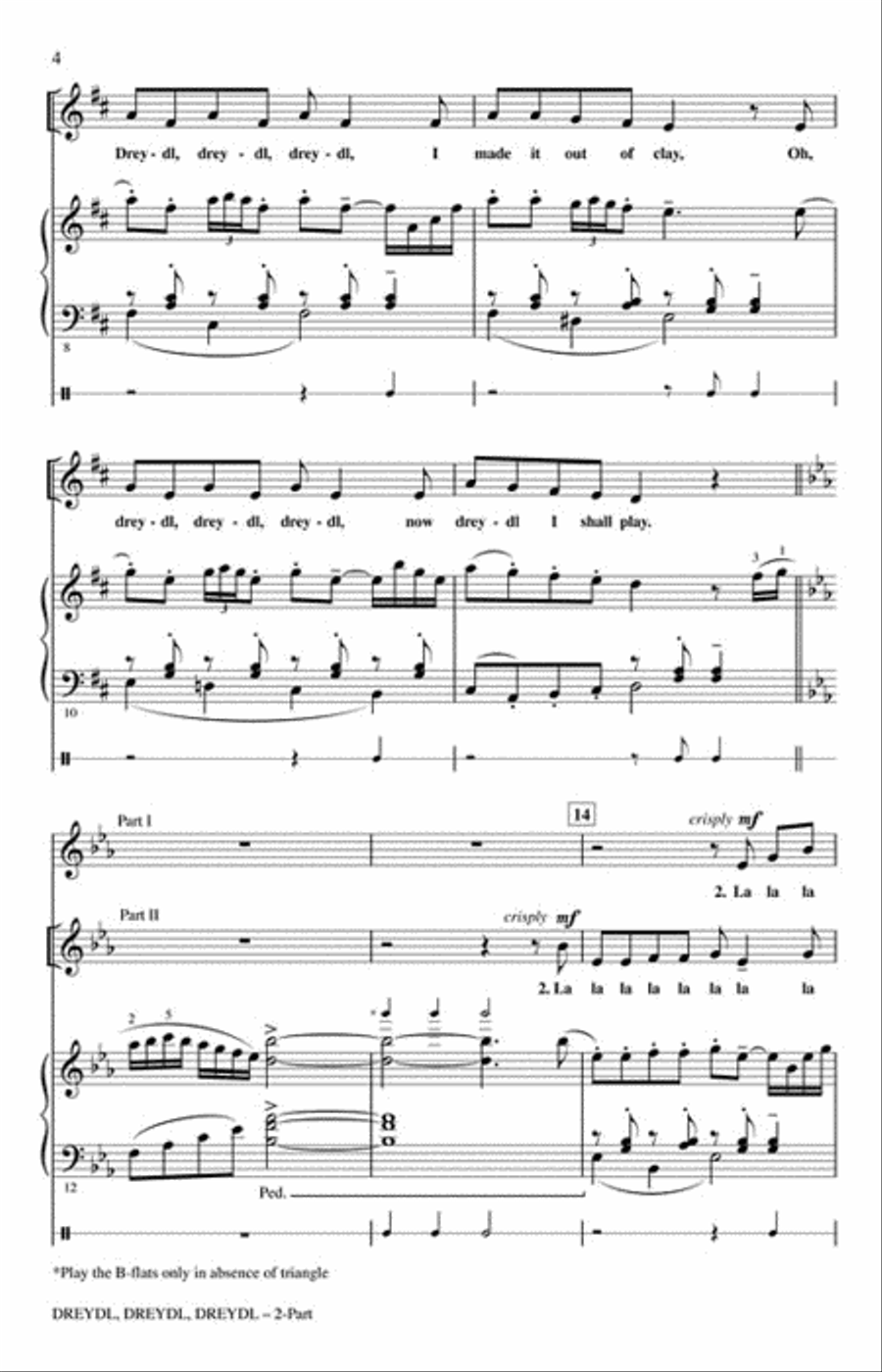 Dreydl, Dreydl, Dreydl 2-Part scores gallery preview page 3