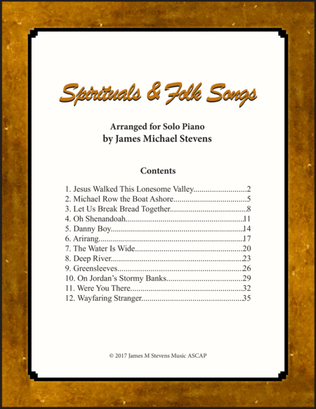 Spirituals and Folk Songs (Piano Solos)