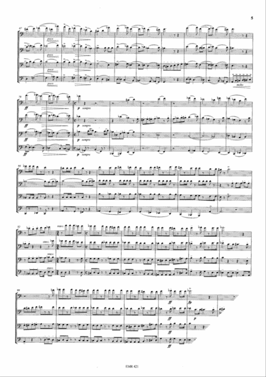 Pezzo Armonico Pezzo Armonico Trombone Quartet scores gallery preview page 5