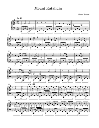 Katahdin (intermediate piano solo)