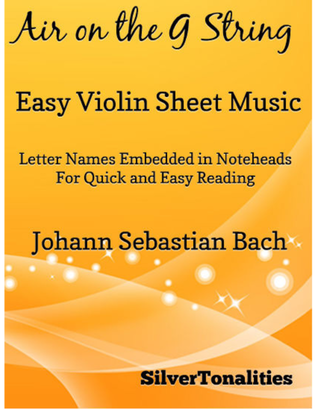 Book cover for Air on the G String Easy Violin Sheet Music