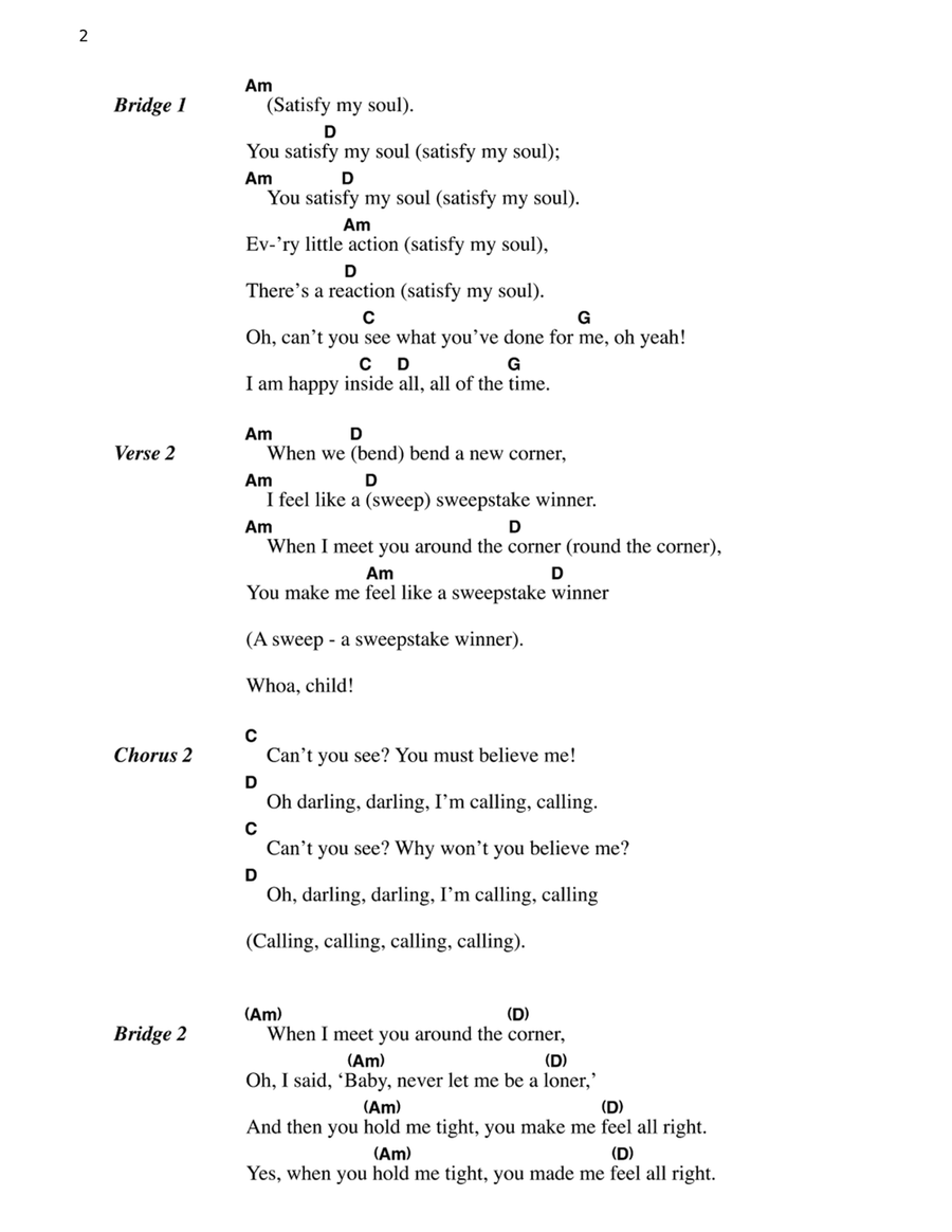 Satisfy My Soul Guitar scores gallery preview page 2