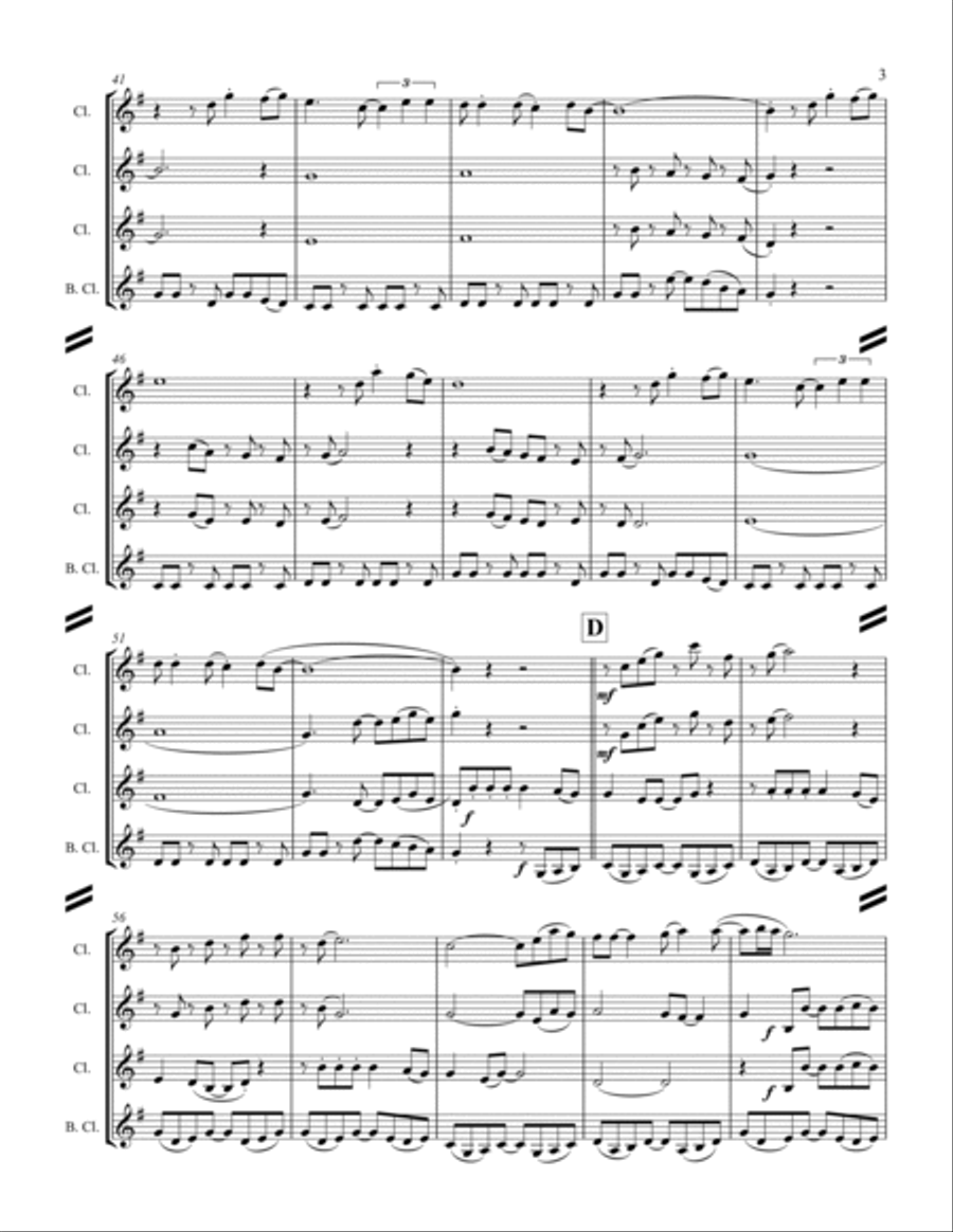 Feliz Navidad Feliz Navidad Woodwind Ensemble scores gallery preview page 4
