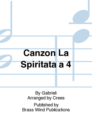 Canzon La Spiritata a 4
