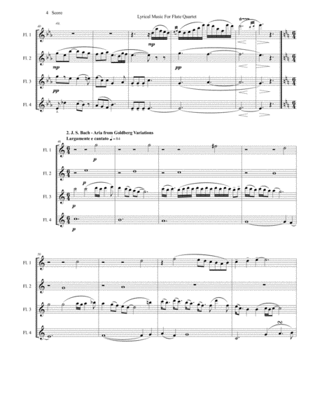 Lyrical Music for Flute Quartet image number null