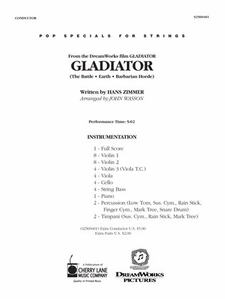 Gladiator (arr. John Wasson) - Full Score