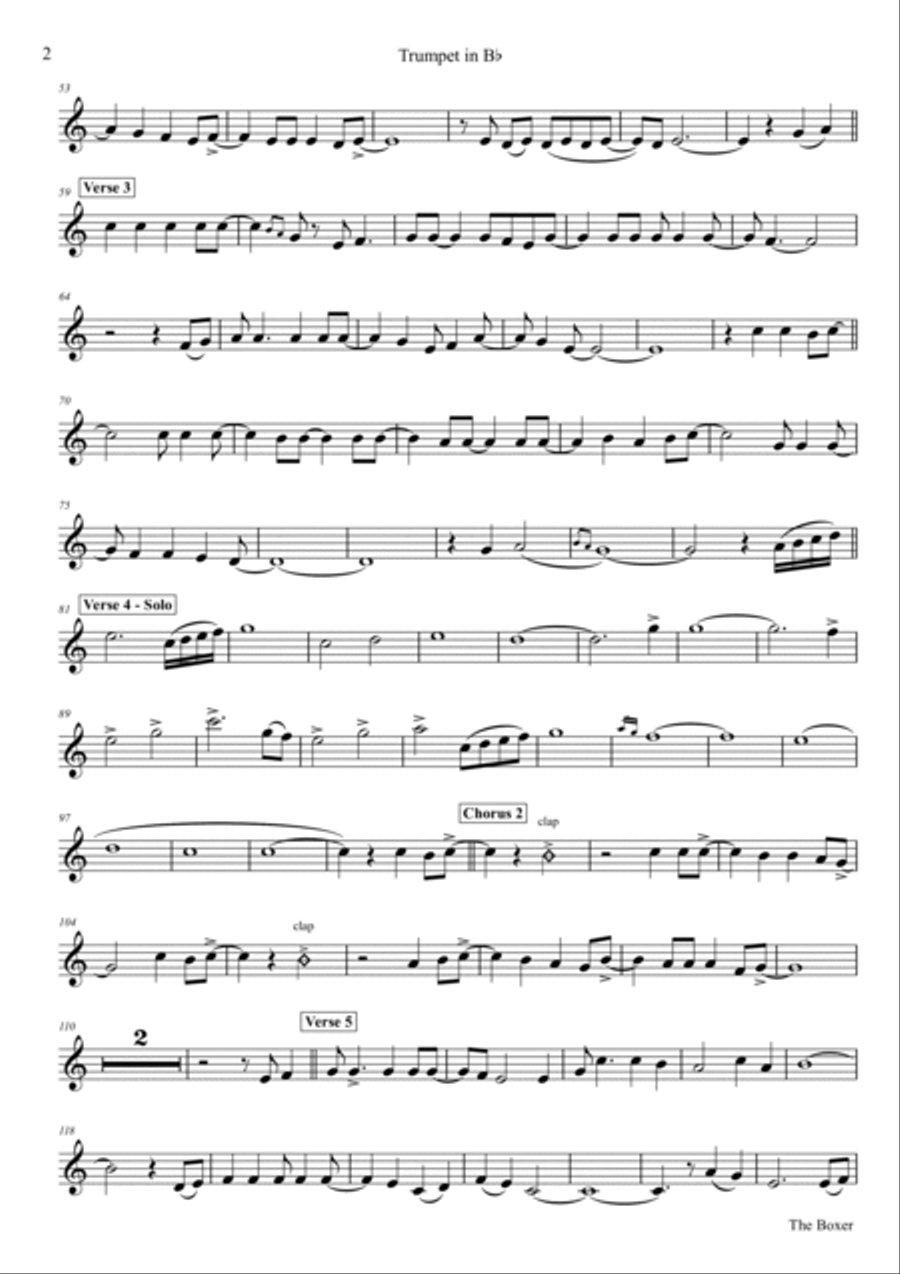 The Boxer Trombone scores gallery preview page 6