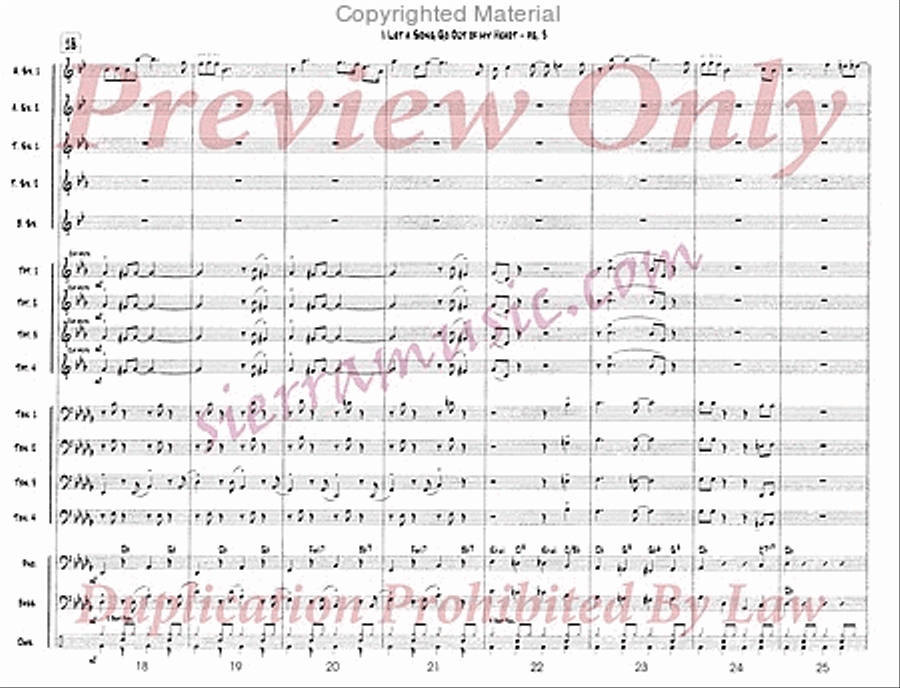 I Let A Song Go Out Of My Heart Jazz Ensemble scores gallery preview page 4