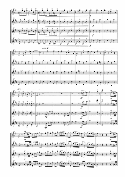 "Anvil Chorus" from the Opera "Il Trovatore" for Saxophone Quartet (SATB) image number null