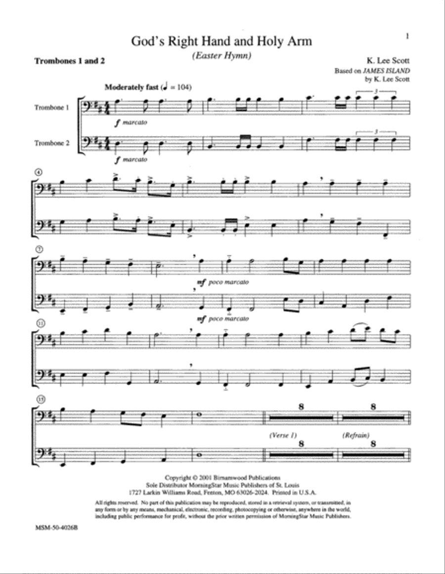 God's Right Hand and Holy Arm Choir scores gallery preview page 5