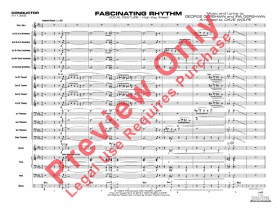 Fascinating Rhythm Jazz Ensemble scores gallery preview page 4