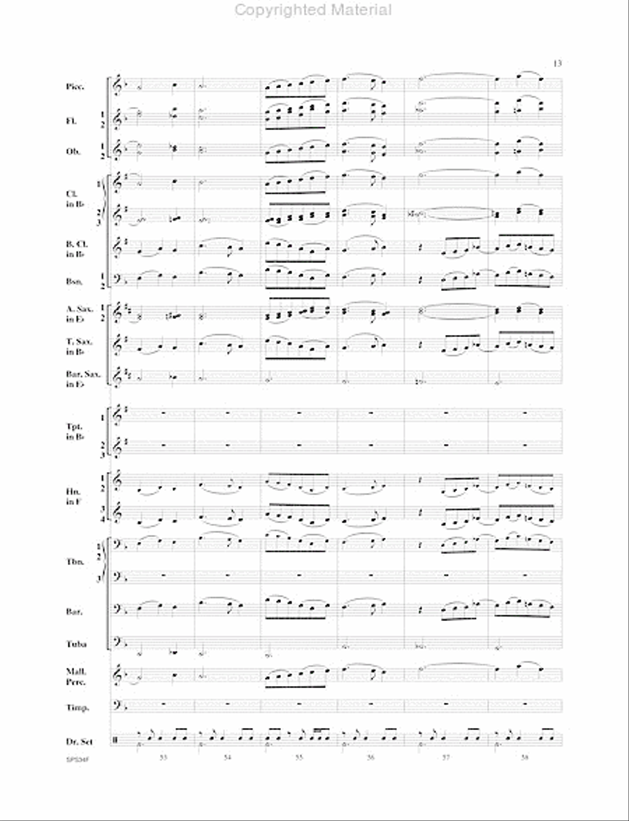 Chicago (That Toddlin' Town) Concert Band scores gallery preview page 14