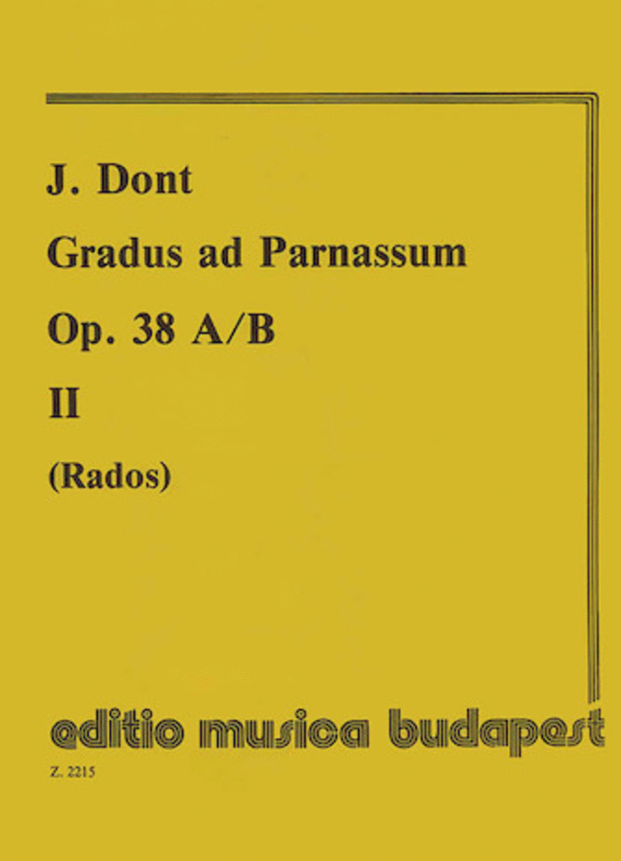 Gradus Ad Parnassum - 30 Intermediate Exercises for Violin, Op. 38