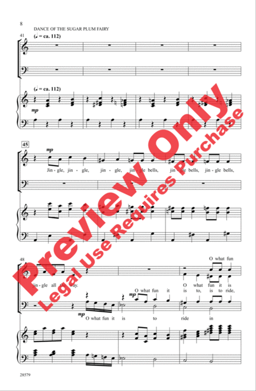 Nutcracker Jingles 4-Part scores gallery preview page 7