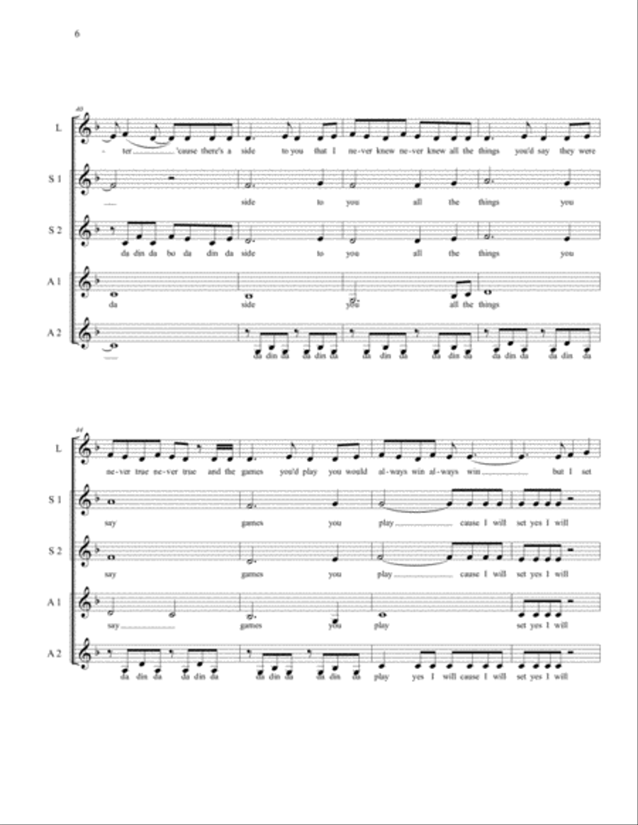 Set Fire To The Rain Set Fire To The Rain SSA scores gallery preview page 6