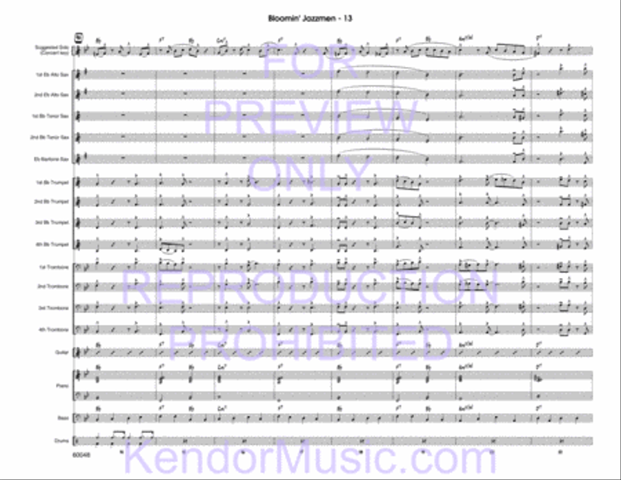 Bloomin' Jazzmen Bloomin' Jazzmen Jazz Ensemble scores gallery preview page 15
