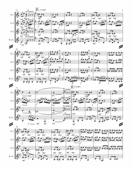 Heitor Villa-Lobos - Chôro No. 1 (Typico) (for Clarinet Quartet) image number null