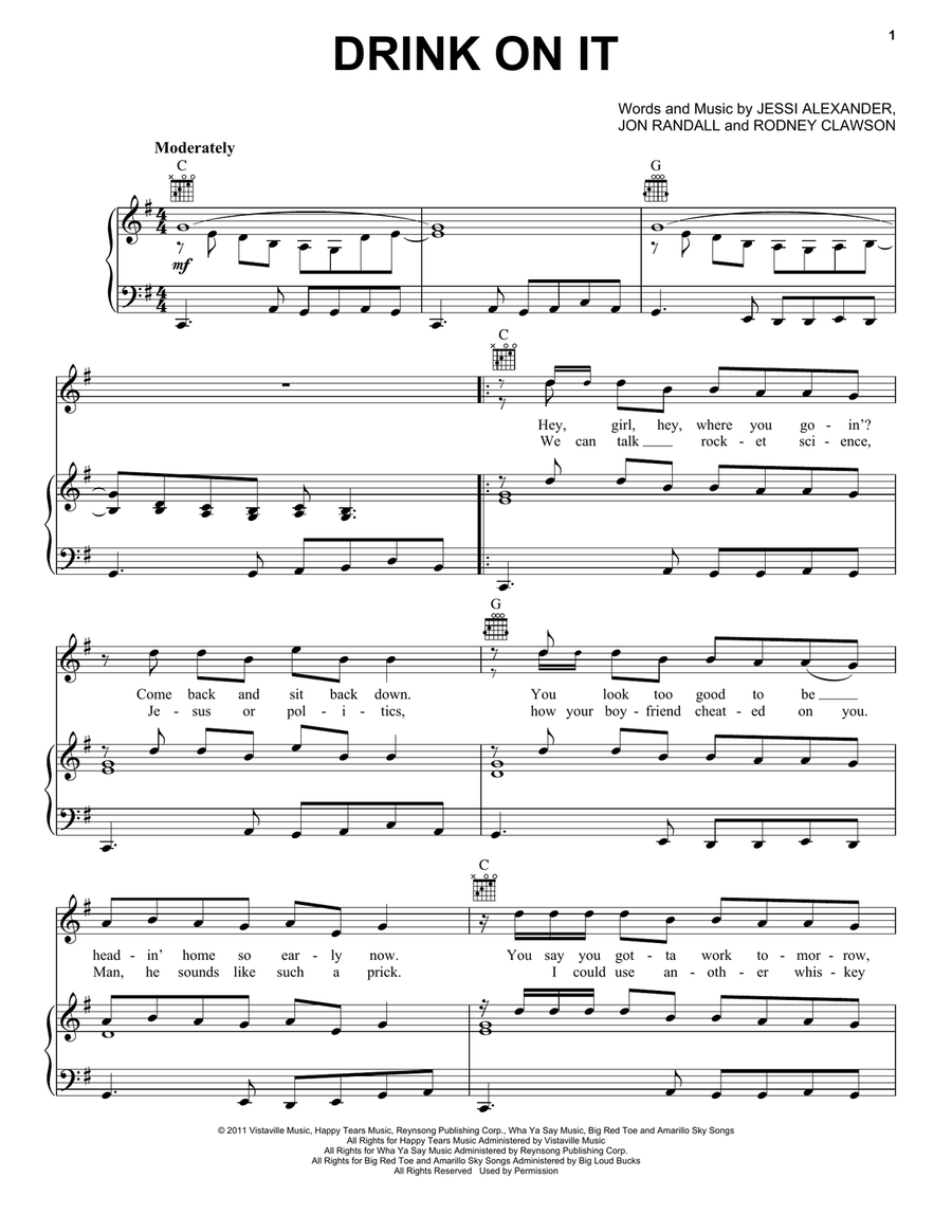 Drink On It Acoustic Guitar scores gallery preview page 1