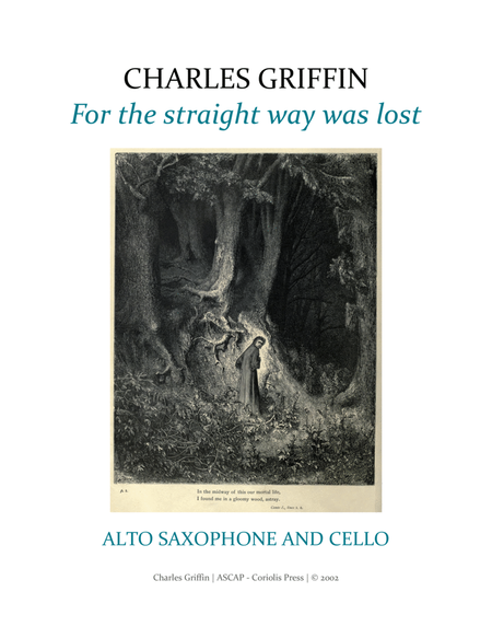 For the straight way was lost - Alto Saxophone and Cello duet