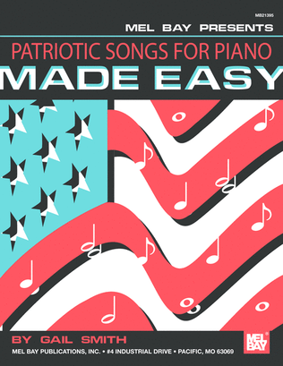 Book cover for Patriotic Songs for Piano Made Easy