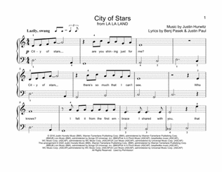Book cover for City Of Stars (from La La Land) (arr. Christopher Hussey)