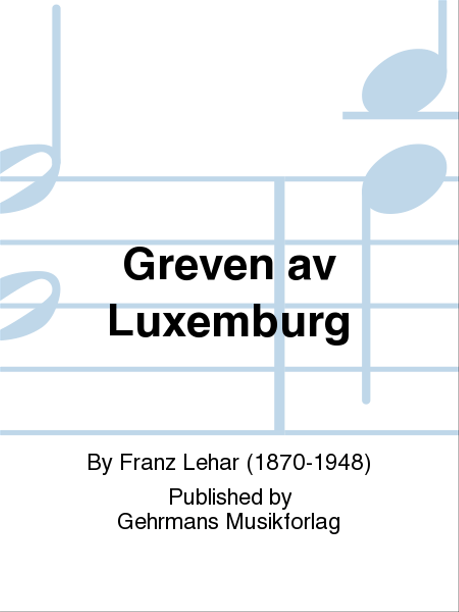 Greven av Luxemburg Voice scores gallery preview page 1