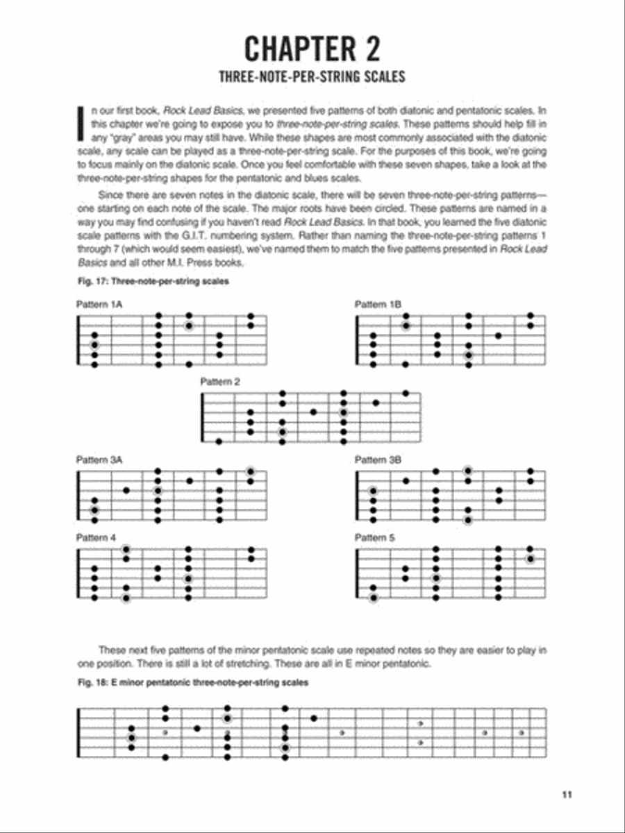 Rock Lead Techniques: Techniques, Scales and Fundamentals for Guitar Guitar Tablature scores gallery preview page 4