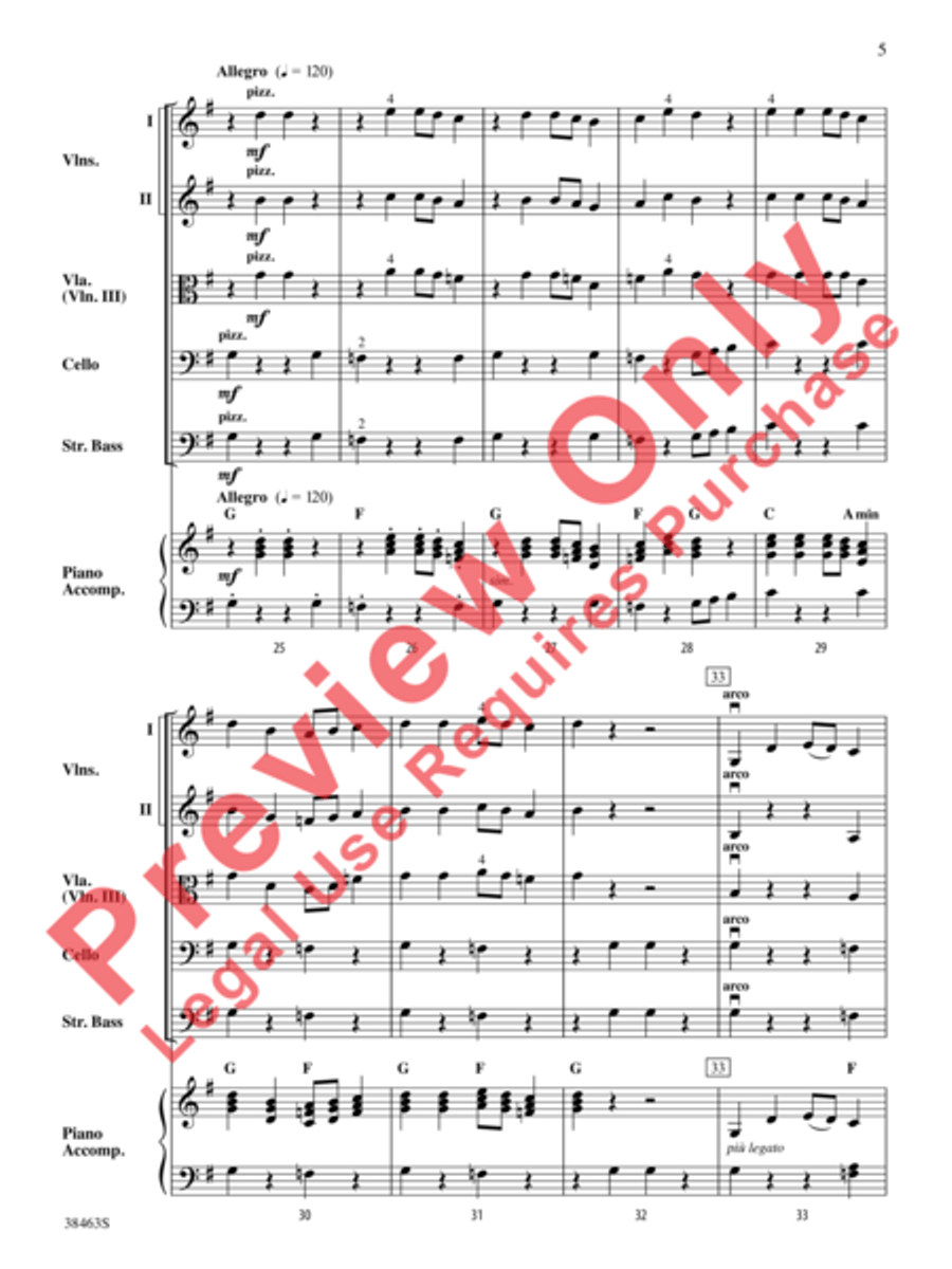 Two Modal Episodes String Orchestra scores gallery preview page 6