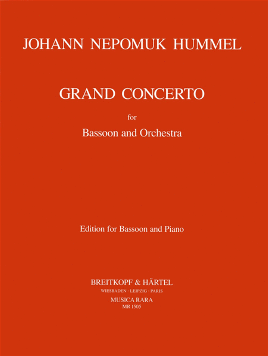Grand Concerto in F major Bassoon Solo scores gallery preview page 1