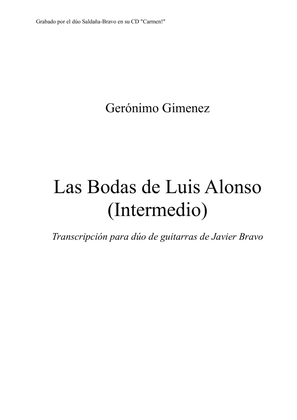 Book cover for Las Bodas de Luis Alonso