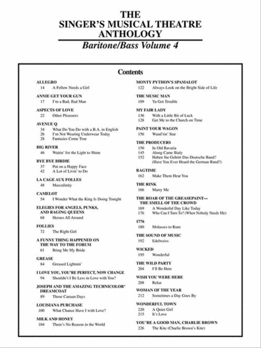 Singer's Musical Theatre Anthology – Volume 4 Baritone Voice scores gallery preview page 4