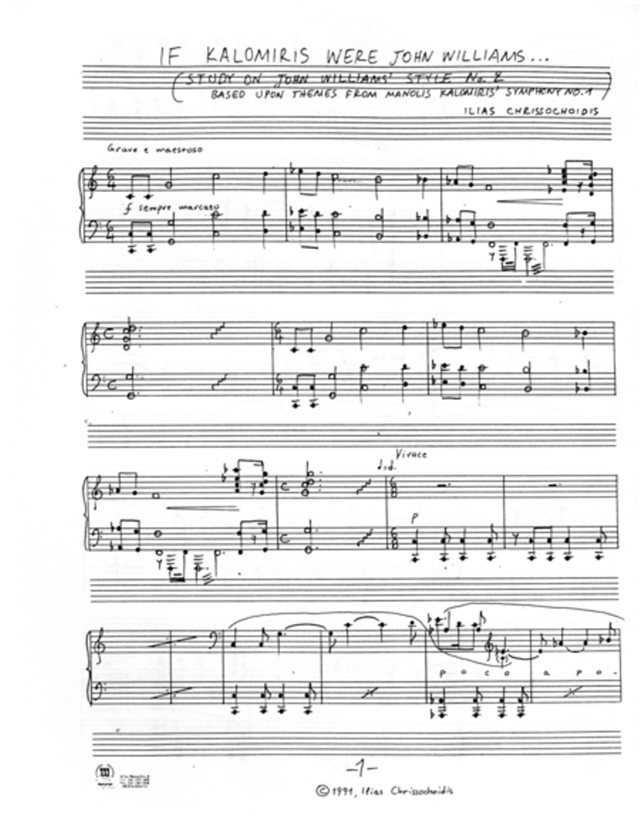 Study on John Williams' Style No. 2 Piano Method scores gallery preview page 1