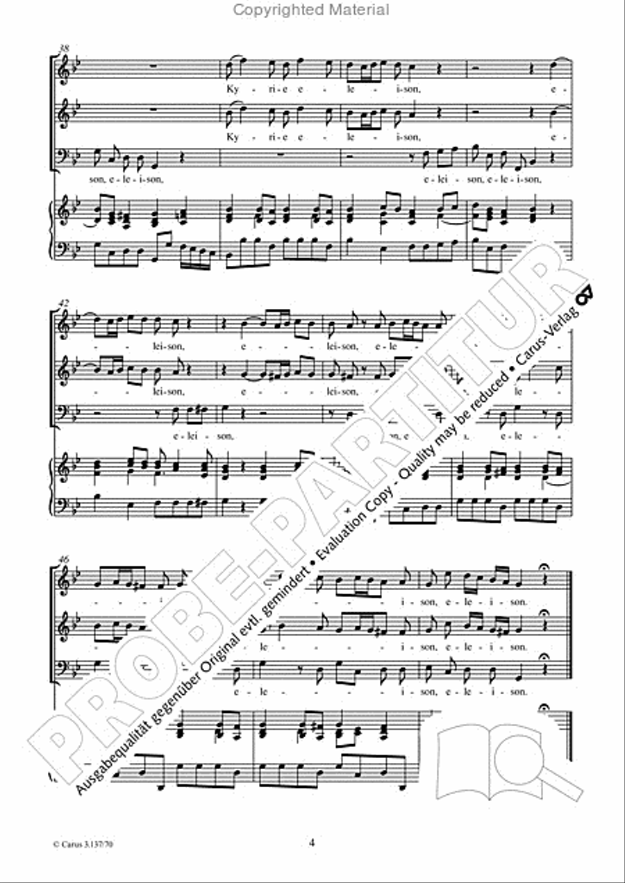 Kyrie eleison 3-Part scores gallery preview page 5
