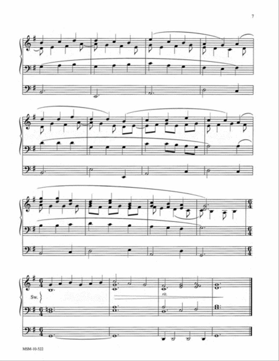 Three Hymn Settings for Organ, Set 1 Organ scores gallery preview page 5