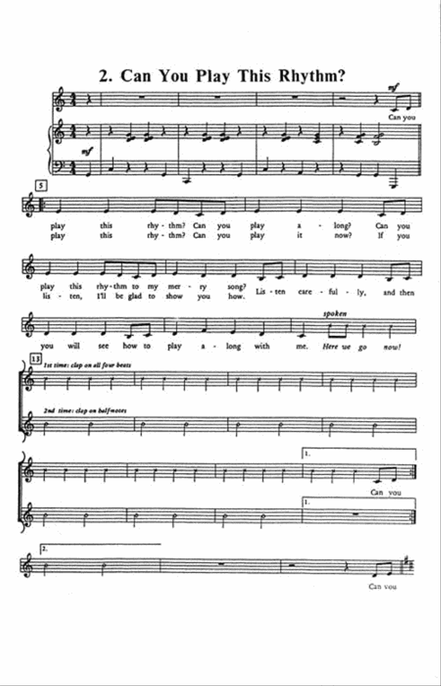 Strike Up the Rhythm Band Unison Choir scores gallery preview page 3