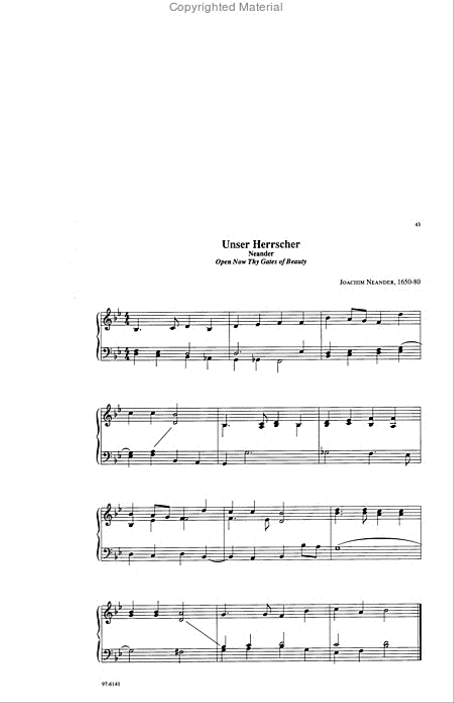 Easy Hymn Accompaniments for Organ or Piano Organ scores gallery preview page 17