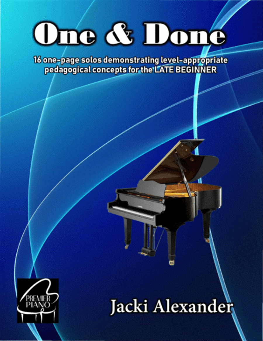 One & Done for the Late Beginner Piano Method scores gallery preview page 1