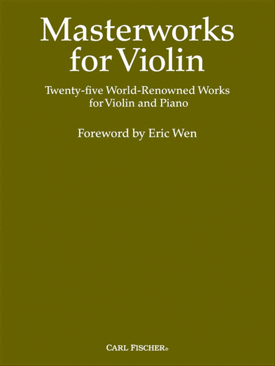 Masterworks For Violin Violin Solo scores gallery preview page 1