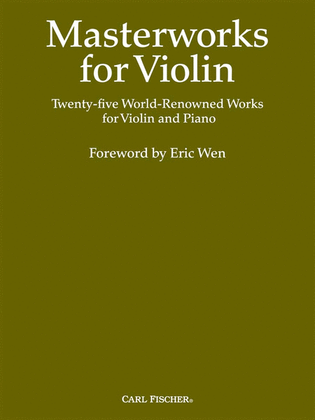 Book cover for Masterworks For Violin