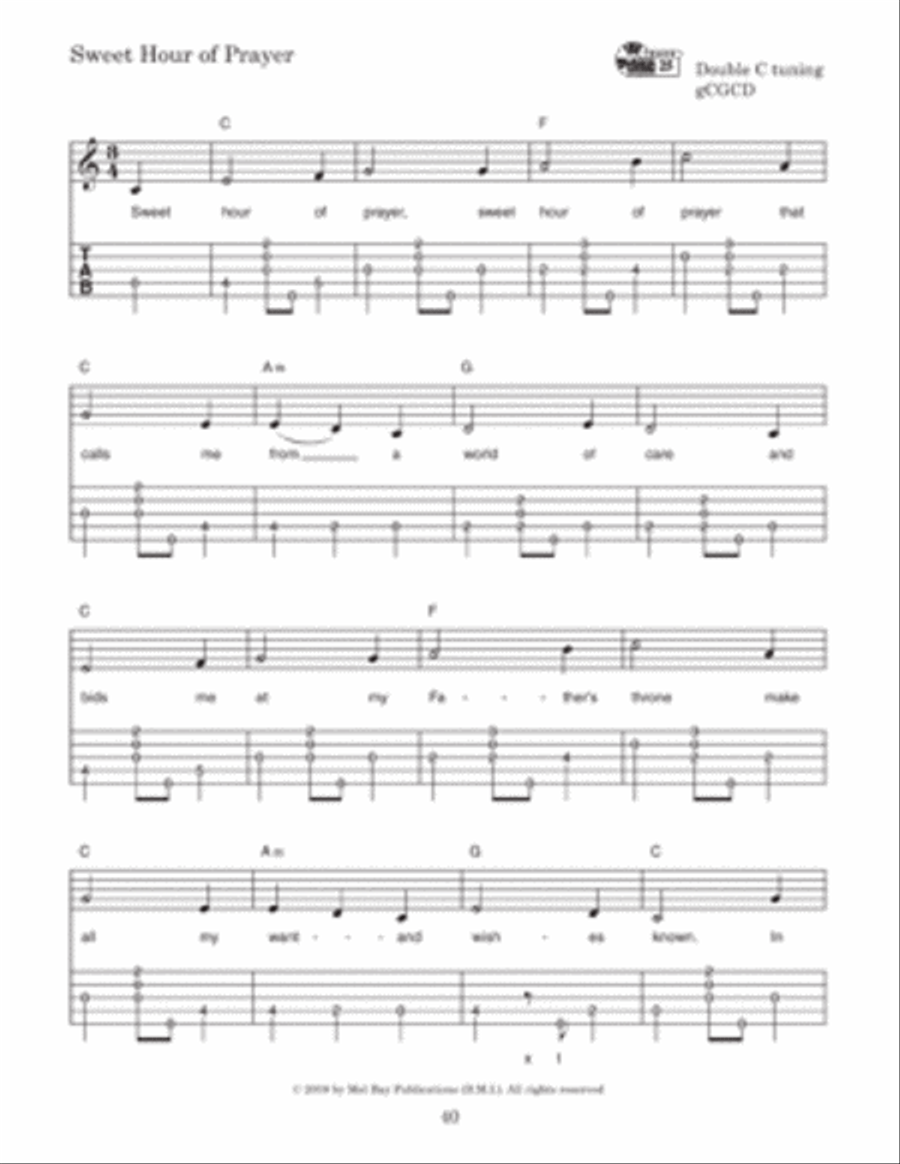 Gospel Tunes for Clawhammer Banjo Banjo scores gallery preview page 3