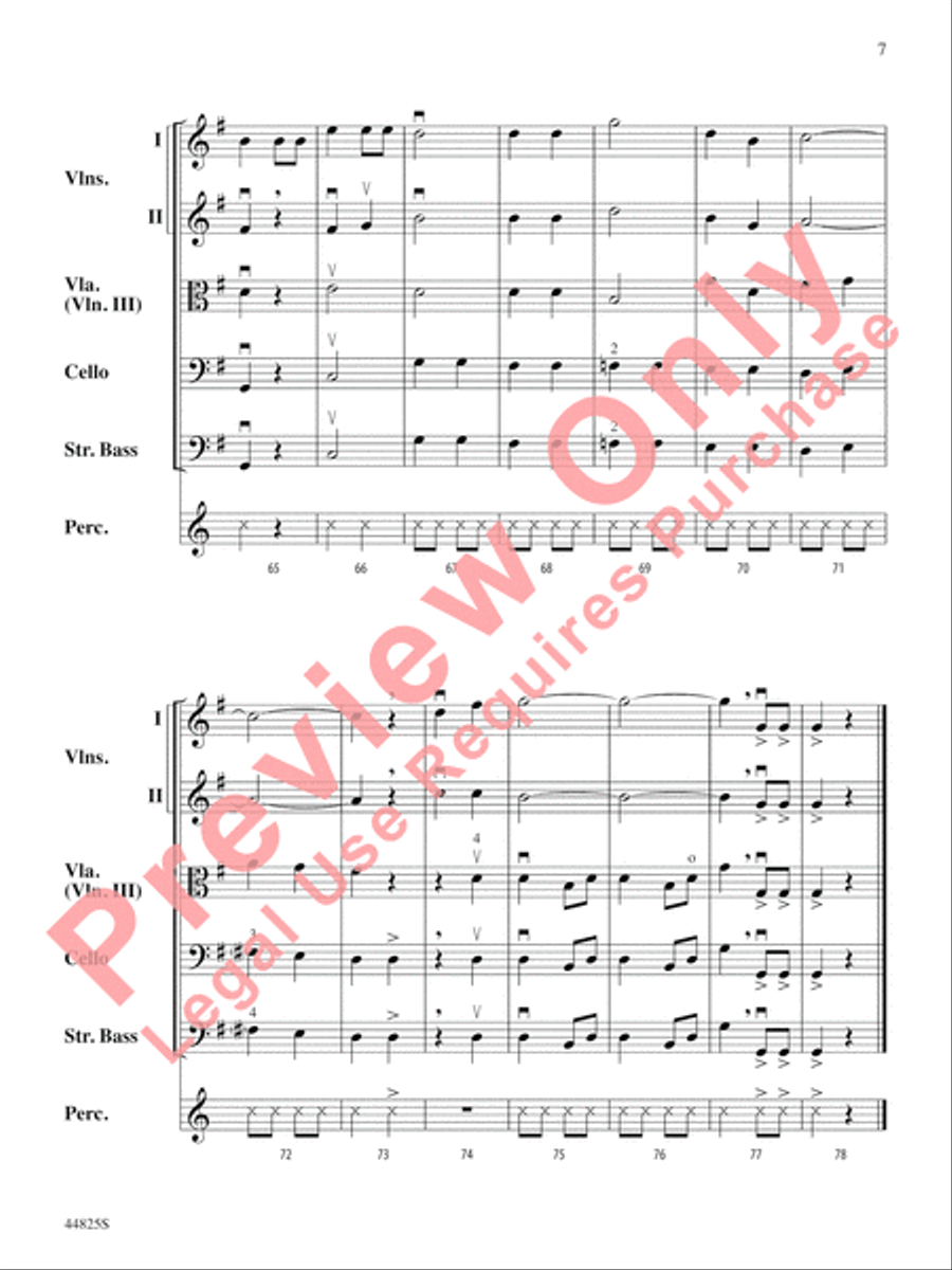 Glorious Sight String Orchestra scores gallery preview page 8